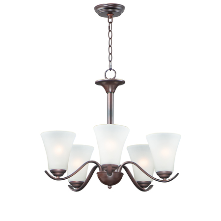 MAXIM Vital 5-Light 23" Wide Oil Rubbed Bronze Chandelier 12075FTOI